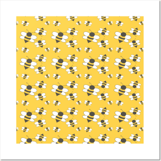 Bee Pattern Posters and Art